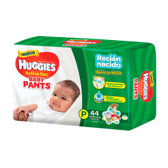 PAÑAL HUGGIES ACTIVE SEC BABY PANTS P x44